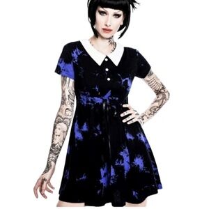 Killstar Occult Luxury Dye Fast Skater Dress